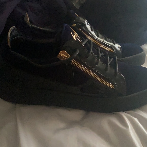 Giuseppe zanotti 11.5 navy blue black and gold - Picture 3 of 8
